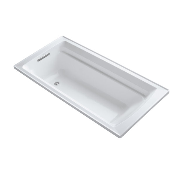 K1125LA0 Kohler Archer® 72" x 36" Acrylic Alcove Soaking Bathtub with Comfort Depth & Reviews